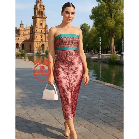 ZARA BLOGGER FAVE!!! Strapless Midi Dress NWT LAST ONE!!! - Picture 4 of 16